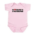 thumbnail image 1 of CafePress - Belongs To A Photographer Infant Bodysuit - Baby Light Bodysuit, Size Newborn - 24 Months, 1 of 4