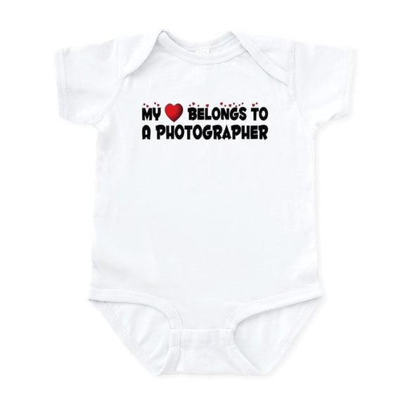 CafePress - Belongs To A Photographer Infant Bodysuit - Baby Light Bodysuit, Size Newborn - 24 Months