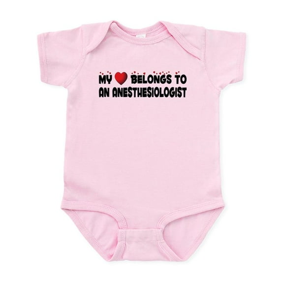 CafePress - Belongs To An Anesthesiologist Infant Bodysuit - Baby Light Bodysuit, Size Newborn - 24 Months