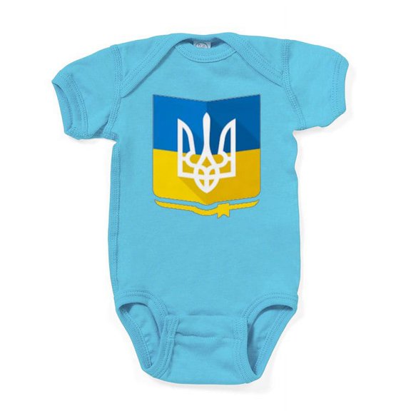CafePress - Bendera Ukraina Body Suit - Cute Infant Bodysuit Baby Romper - Size Newborn - 24 Months