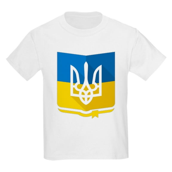 CafePress - Bendera Ukraina T Shirt - Light T-Shirt Kids XS-XL