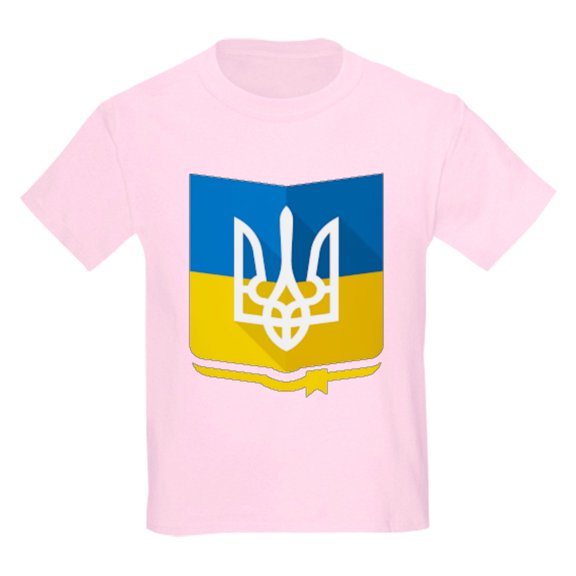 CafePress - Bendera Ukraina T Shirt - Light T-Shirt Kids XS-XL