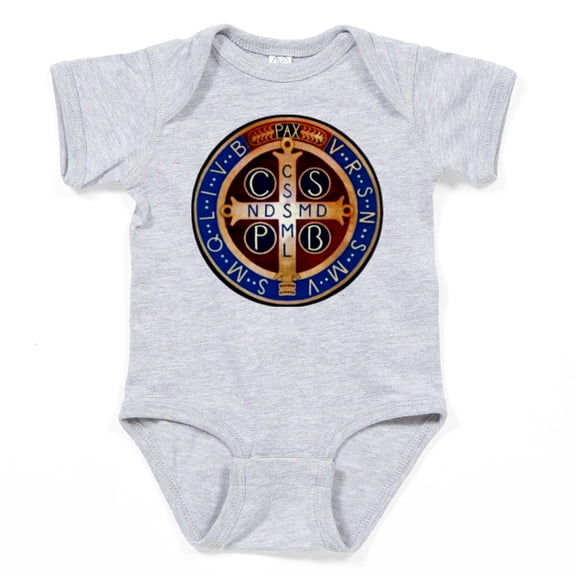 CafePress - Benedictine Medal - Cute Infant Bodysuit Baby Romper - Size Newborn - 24 Months