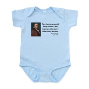 CafePress - Benjamin Franklin 1 Infant Bodysuit - Baby Light Bodysuit, Size Newborn - 24 Months