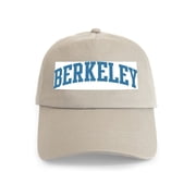 CafePress - Berkeley Blue Cap - Adjustable 100% Brushed Unisex Casual Cotton Baseball Cap, Beige, 1