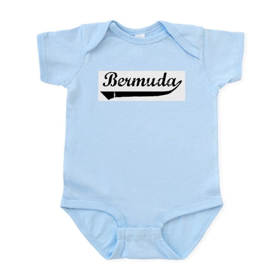 CafePress - Bermuda (Vintage) Infant Bodysuit - Baby Light Bodysuit, Size Newborn - 24 Months