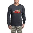 thumbnail image 1 of CafePress - Berners Red Christmas Truck - Men's Long Sleeve Charcoal Pajama Set, 1 of 7