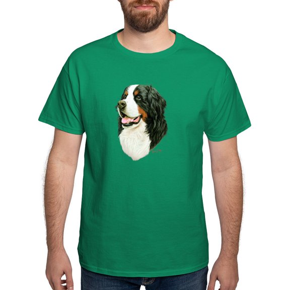 CafePress - Bernese Mountain Dog Dark T Shirt - Men's Classic Graphic Cotton T-Shirt