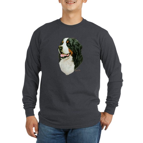 CafePress - Bernese Mountain Dog Long Sleeve Dark T Shirt - Long Sleeve Dark T-Shirt
