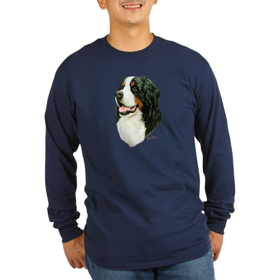 CafePress - Bernese Mountain Dog Long Sleeve Dark T Shirt - Long Sleeve Dark T-Shirt