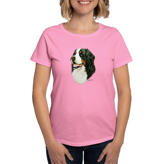 CafePress - Bernese Mountain Dog Women's Dark T Shirt - Women's Traditional Fit Dark T-Shirt