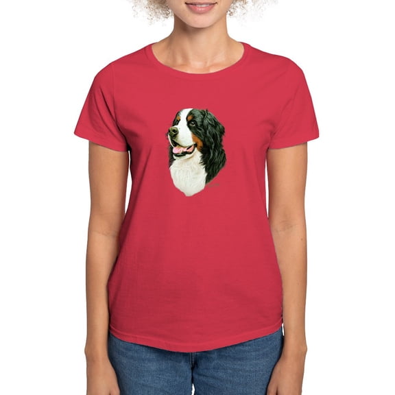 CafePress - Bernese Mountain Dog Women's Dark T Shirt - Women's Traditional Fit Dark T-Shirt
