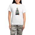 thumbnail image 1 of CafePress - Bernese Mt Dog Xmas Tree Pajamas - Women's Short Sleeve Print T-Shirt and Pants Light Cotton Pajama Set, 1 of 7