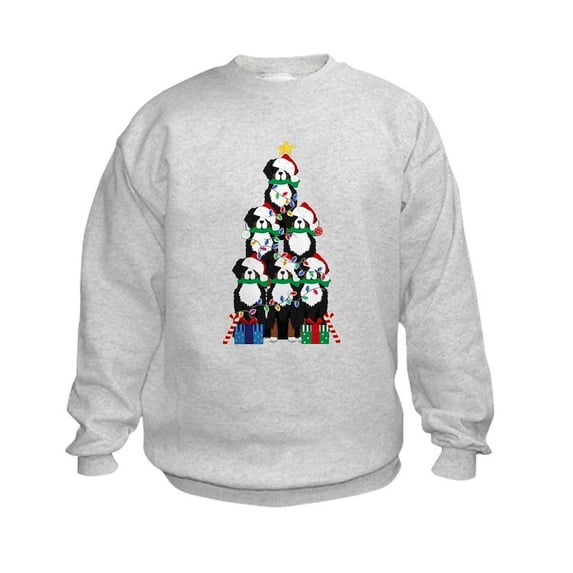 CafePress - Bernese Mt Dog Xmas Tree Sweatshirt - Kids Sweatshirt, Youth Crew Neck Sweatshirt