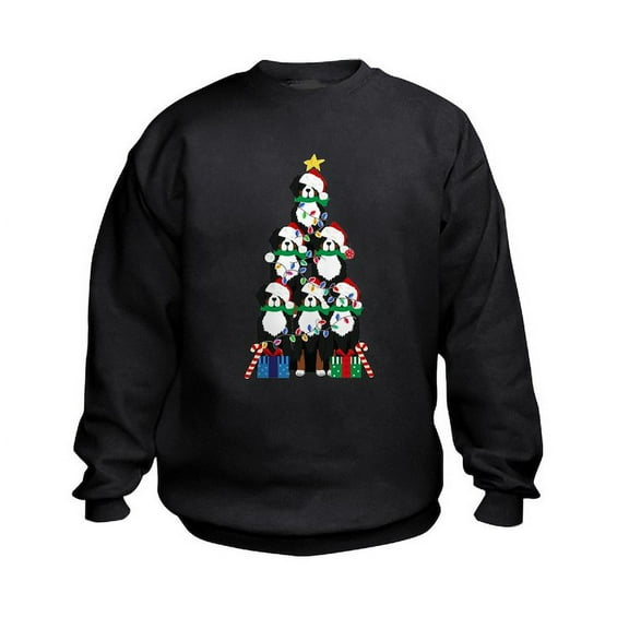 CafePress - Bernese Mt Dog Xmas Tree Sweatshirt - Kids Sweatshirt, Youth Crew Neck Sweatshirt