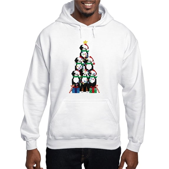 CafePress - Bernese Mt Dog Xmas Tree Sweatshirt - Pullover Hoodie, Hooded Sweatshirt
