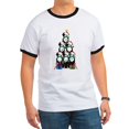 thumbnail image 1 of CafePress - Bernese Mt Dog Xmas Tree T Shirt - 100% Cotton Ringed T-Shirt, 1 of 4