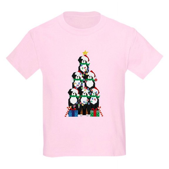 CafePress - Bernese Mt Dog Xmas Tree T Shirt - Light T-Shirt Kids XS-XL