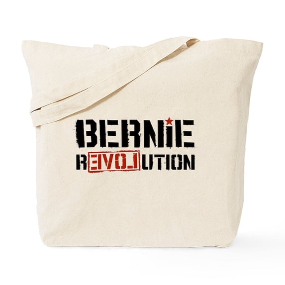 CafePress - Bernie Revolution Tote Bag - Unisex Canvas Tote Bag, Beige, 1-Piece