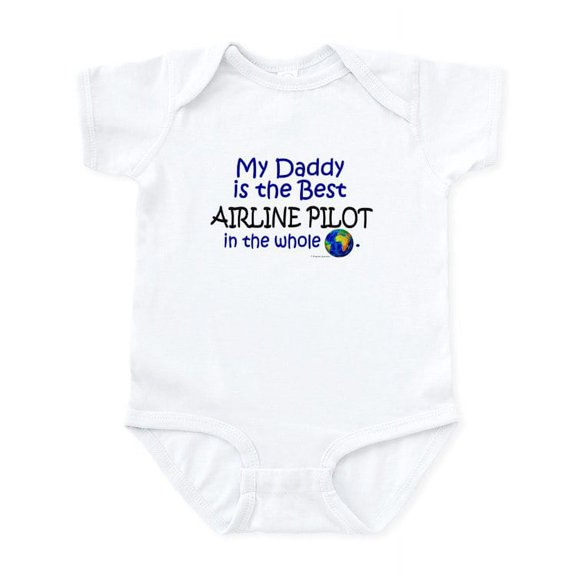 CafePress - Best Airline Pilot In The World (Daddy) Infant Bod - Baby Light Bodysuit, Size Newborn - 24 Months