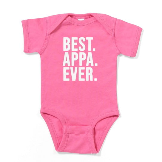 CafePress - Best Appa Ever Korean Fathers Day Tshirt Gift For - Cute Infant Baby Bodysuit Romper