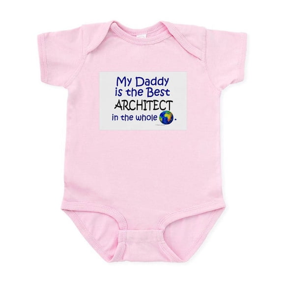 CafePress - Best Architect In The World (Daddy) Infant Bodysui - Baby Light Bodysuit, Size Newborn - 24 Months