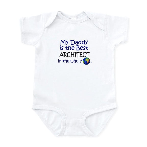 CafePress - Best Architect In The World (Daddy) Infant Bodysui - Baby Light Bodysuit, Size Newborn - 24 Months