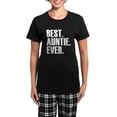 thumbnail image 1 of CafePress - Best Auntie Ever Pajamas - Women's Short Sleeve Print T-Shirt and Pants Dark Cotton Pajama Set, 1 of 7