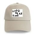 thumbnail image 1 of CafePress - Best Cat Dad Cap - Adjustable 100% Brushed Unisex Casual Cotton Baseball Cap, Beige, 1, 1 of 2