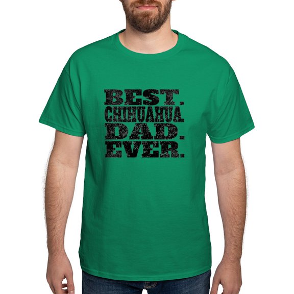 CafePress - Best Chihuahua Dad Ever T Shirt - Men's Classic Graphic Cotton T-Shirt