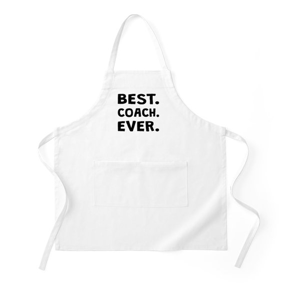 CafePress - Best Coach Ever - Kitchen Apron with Pockets, Grilling Apron, Baking Apron