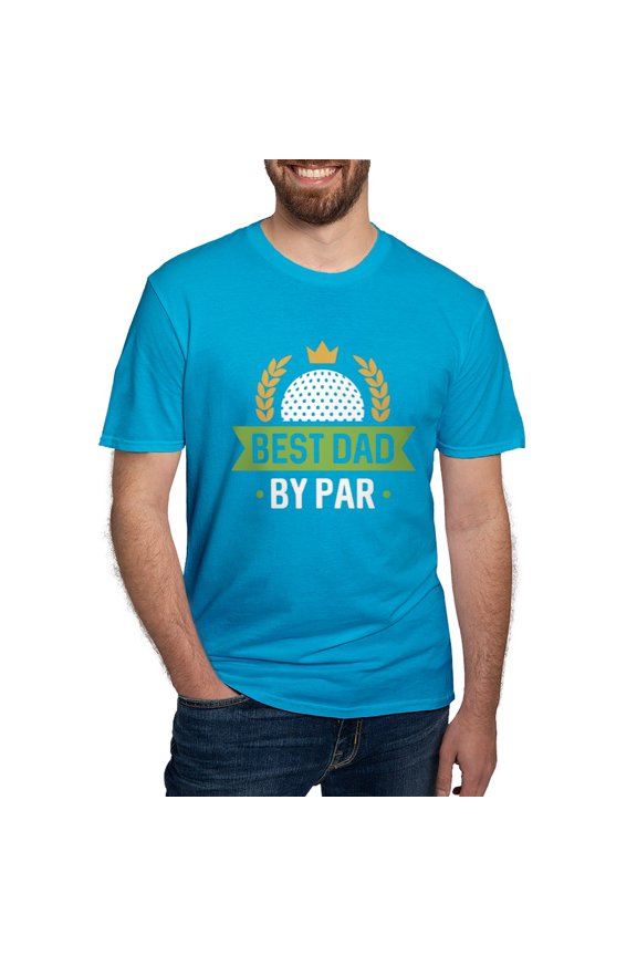 - Best Dad By Par Men's Fitted T Shirt (Dark) - Men's Fitted T-Shirt
