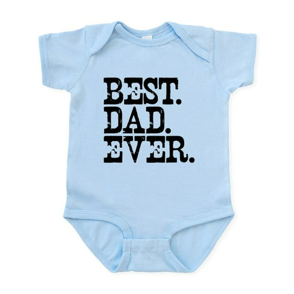 CafePress - Best Dad Ever Infant Bodysuit - Baby Light Bodysuit, Size Newborn - 24 Months