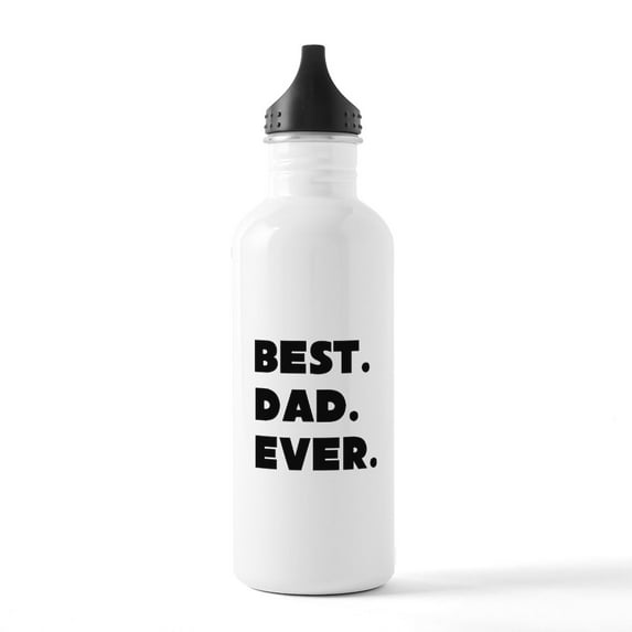 CafePress - Best Dad Ever Stainless Water Bottle 1 - Stainless Steel Water Bottle, Sports Bottle, 1.0L