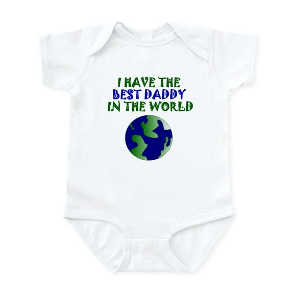 CafePress - Best Daddy In The World Body Suit - Baby Light Bodysuit, Size Newborn - 24 Months