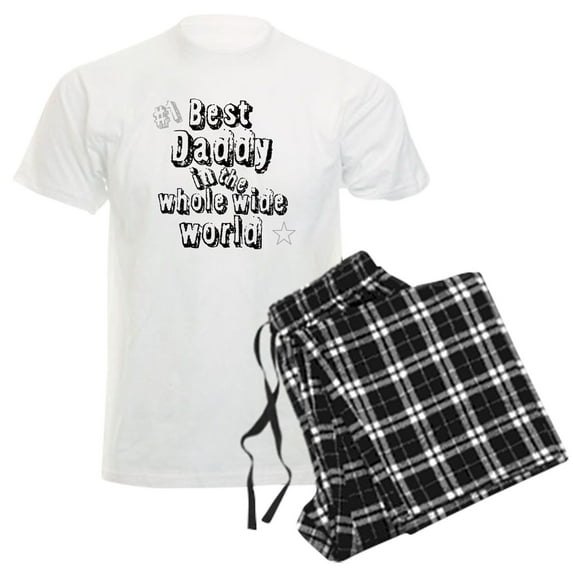 CafePress - Best Daddy Men's Light Pajamas - Men's Light Loose Fit Cotton Pajama Set
