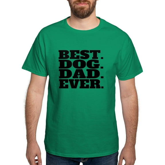 CafePress - Best Dog Dad Ever T Shirt - Men's Classic Graphic Cotton T-Shirt