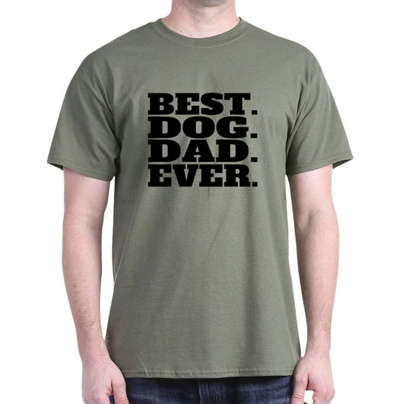 CafePress - Best Dog Dad Ever T Shirt - Men's Classic Graphic Cotton T-Shirt