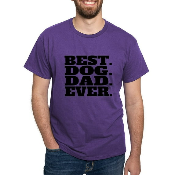 CafePress - Best Dog Dad Ever T Shirt - Men's Classic Graphic Cotton T-Shirt