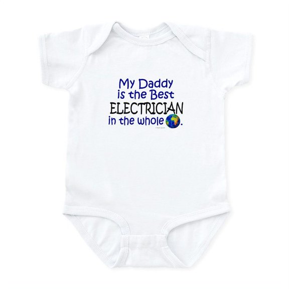 CafePress - Best Electrician In The World (Daddy) Infant Bodys - Baby Light Bodysuit, Size Newborn - 24 Months