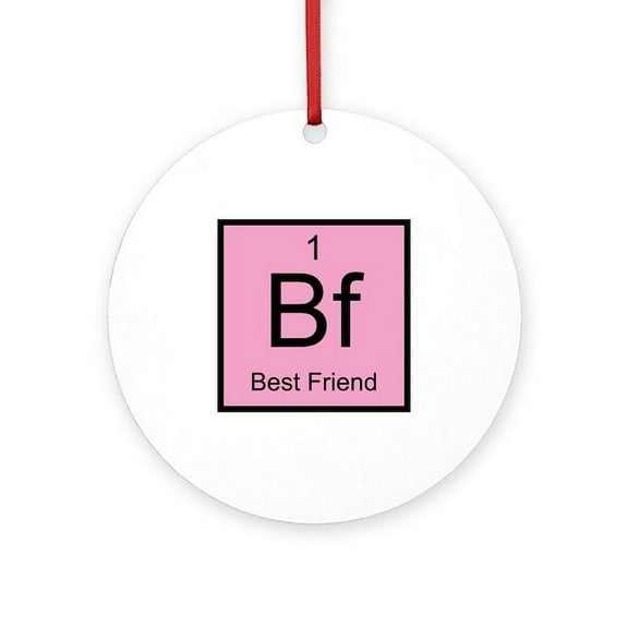 CafePress - Best Friend - Round Wood Ornament 4"