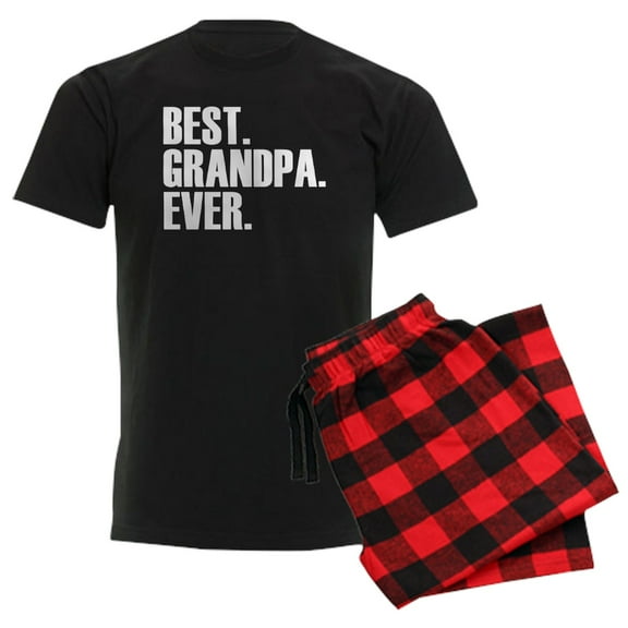 CafePress - Best Grandpa Ever Pajamas - Men's Dark Loose Fit Cotton Pajama Set