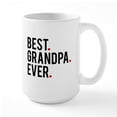 thumbnail image 1 of CafePress - Best Grandpa Ever, Word Art, Text Design Mugs - 15 oz Ceramic Large White Novelty Mug, 1 of 6