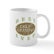 CafePress - Best Great Grandad (Vintage) Mug - 11 oz Ceramic Mug - Novelty Coffee Tea Cup
