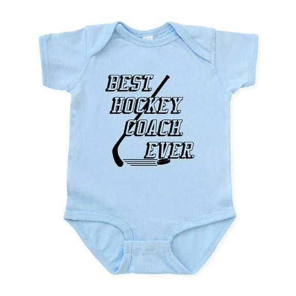 CafePress - Best Hockey Coach Ever Body Suit - Baby Light Bodysuit, Size Newborn - 24 Months