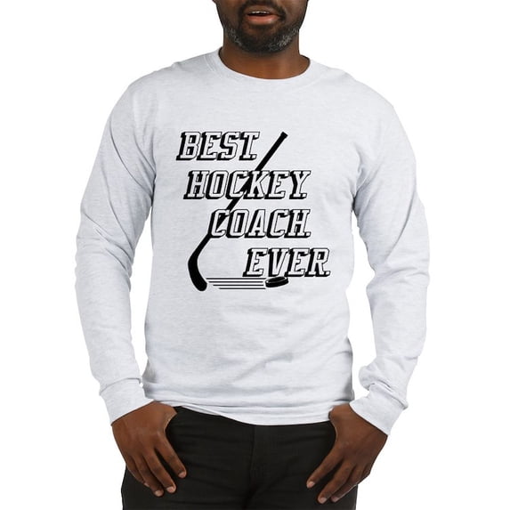 CafePress - Best Hockey Coach Ever Long Sleeve T Shirt - Unisex Cotton Long Sleeve T-Shirt