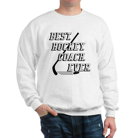 CafePress - Best Hockey Coach Ever Sweatshirt - Crew Neck Sweatshirt