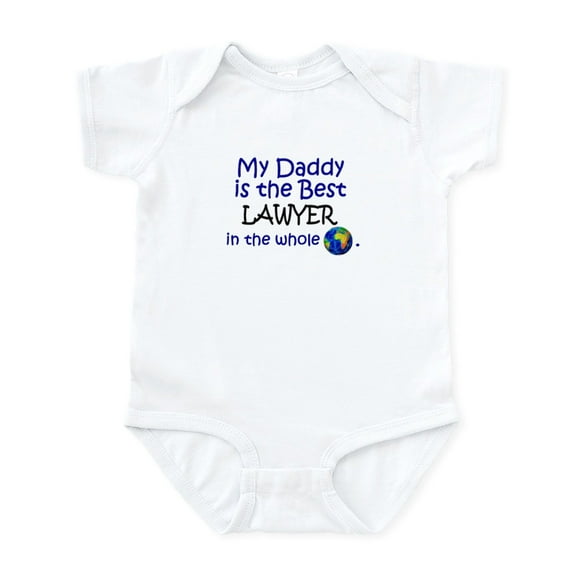 CafePress - Best Lawyer In The World (Daddy) Infant Bodysuit - Baby Light Bodysuit, Size Newborn - 24 Months