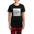 thumbnail image 1 of CafePress - Best Nanny Ever Pajamas - Women's Short Sleeve Print T-Shirt and Pants Dark Cotton Pajama Set, 1 of 7