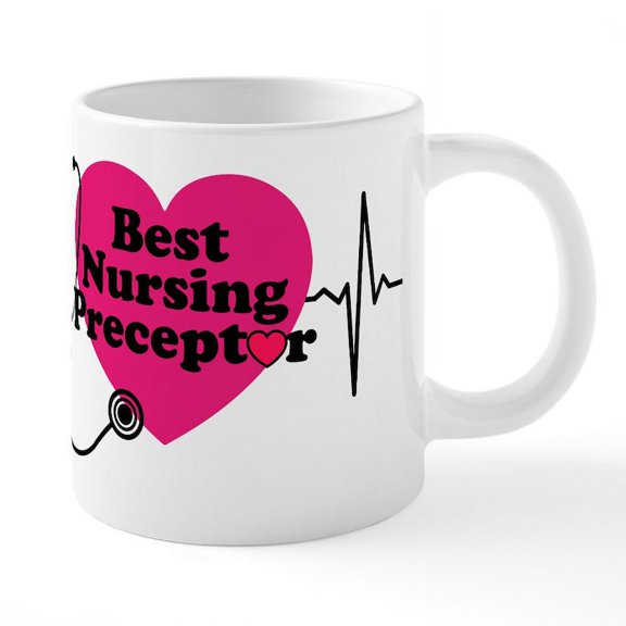 CafePress - Best Nursing Preceptor - 20 Oz White Ceramic Mega Mug